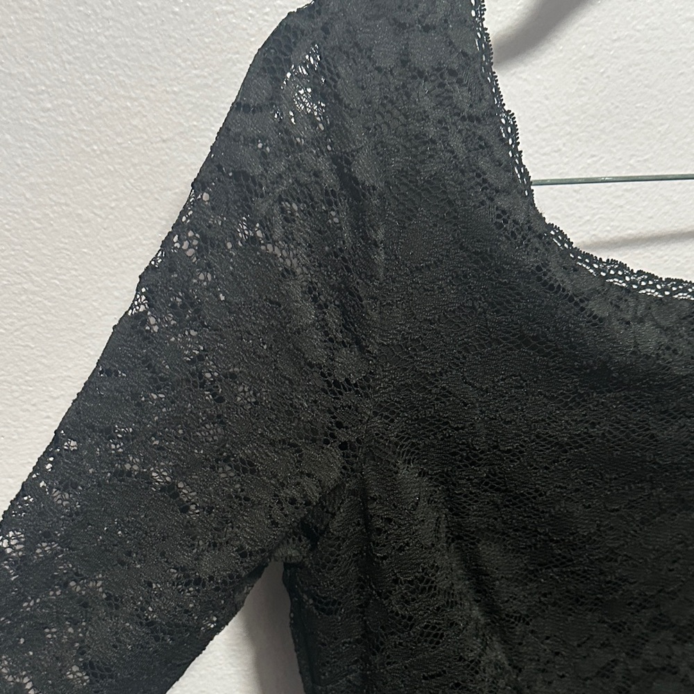 Eliza J Black Lace Cocktail Dress - Picture 4 of 12